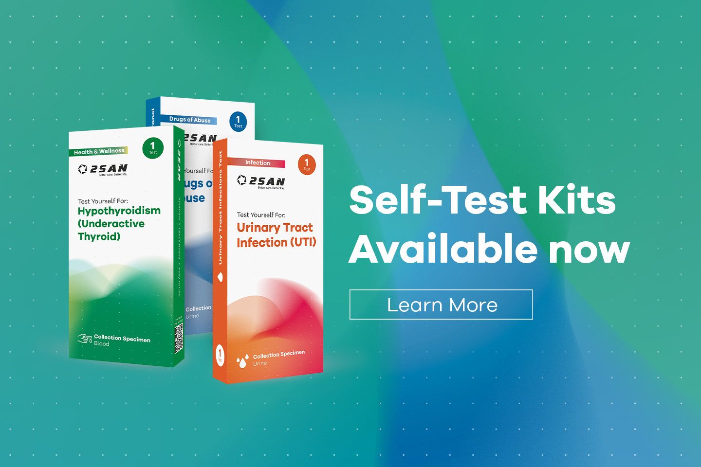 Self-Test Kits Available Now